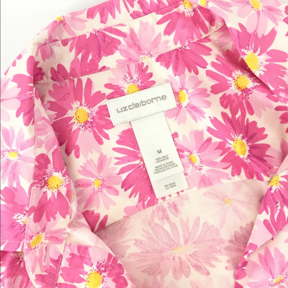 Liz Claiborne flowers top size M used
